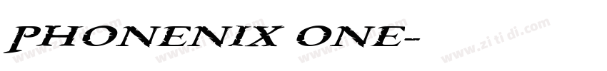 PHONENIX ONE字体转换